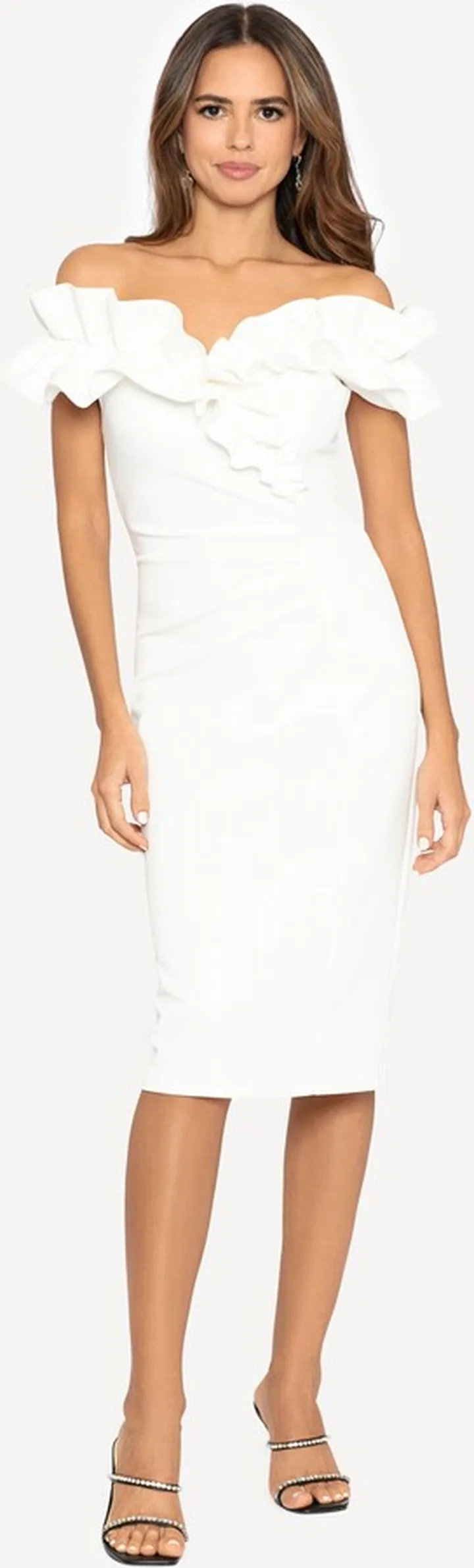Off The Shoulder Ruffle Dress