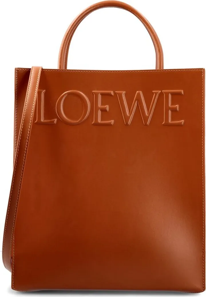 Loewe Logo Embossed Tote Bag