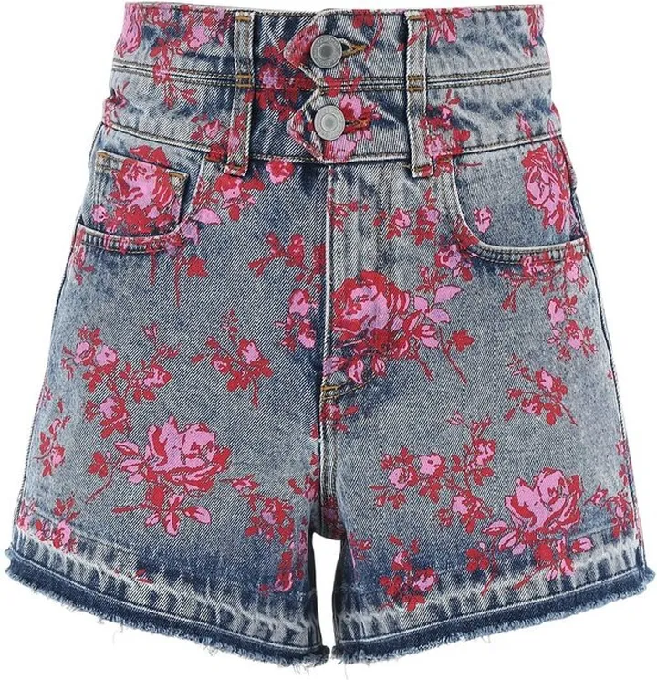 Philosophy Di Lorenzo Serafini Floral Printed Denim Shorts