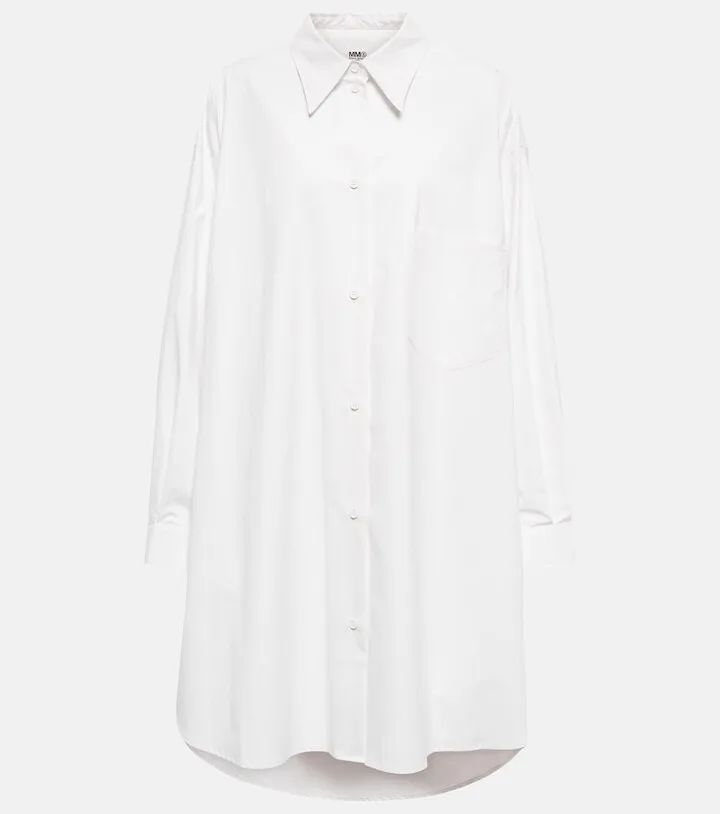 Oversized cotton shirt dress