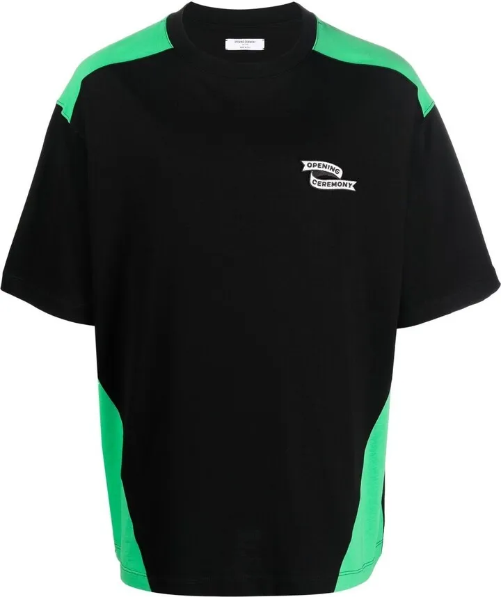 colour-block T-shirt