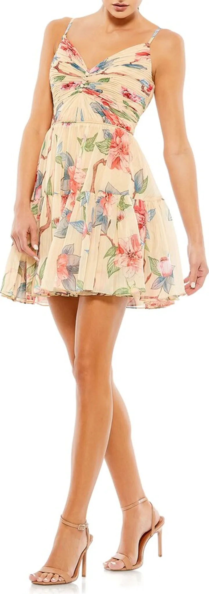 Floral A-Line Cocktail Dress