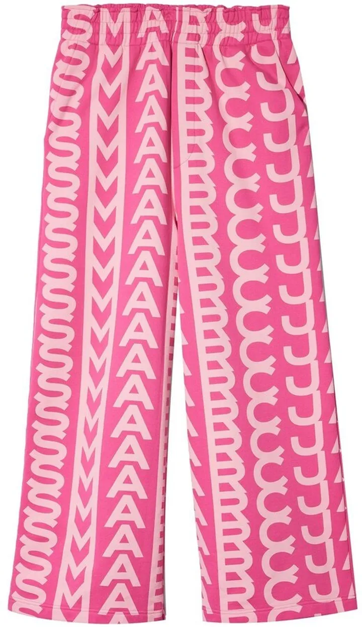 Monogram-Print Oversized Track Trousers