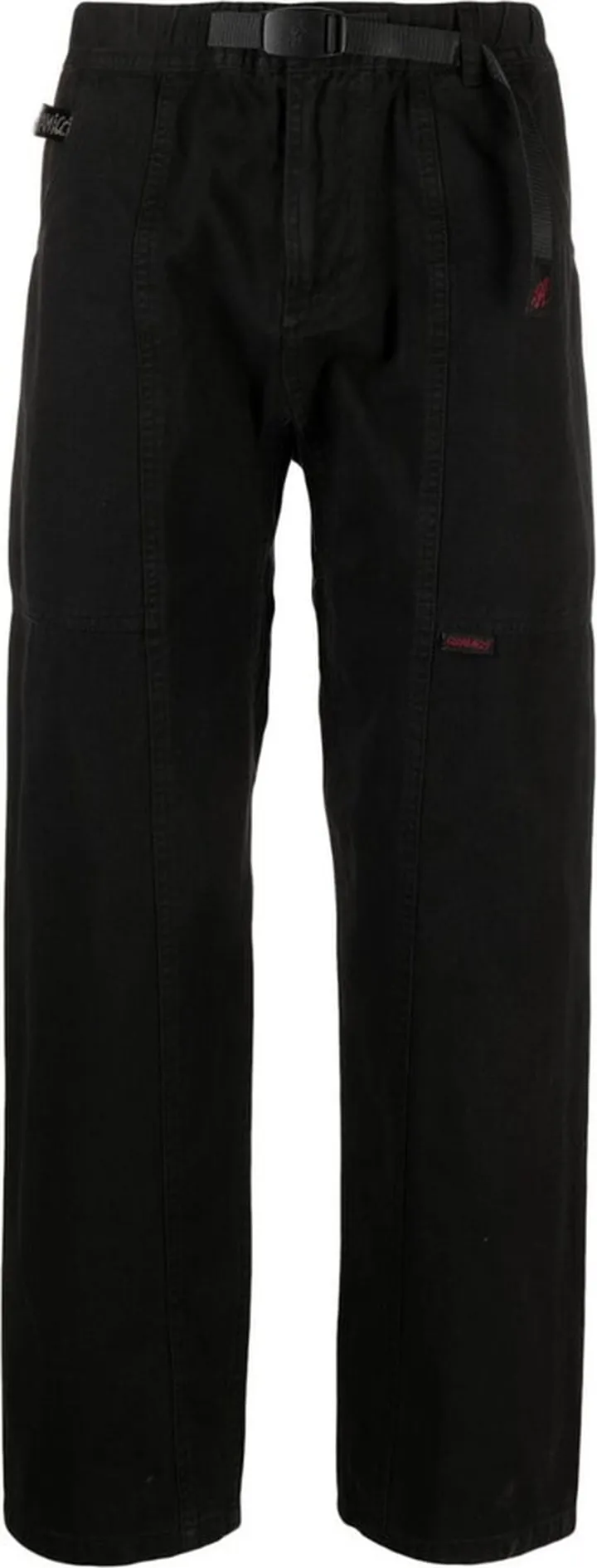 Logo-Patch Straight-Leg Trousers