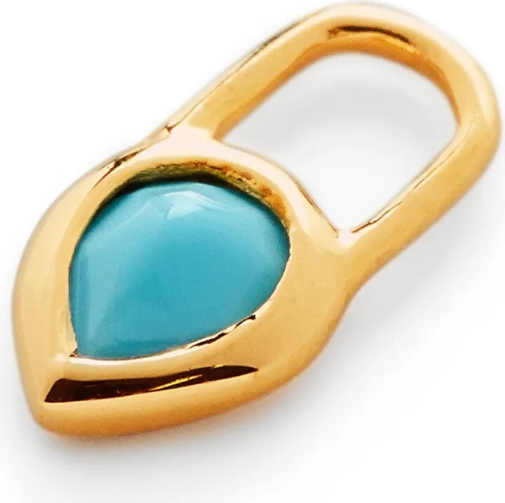 Teardrop Turquoise Earrings Charm