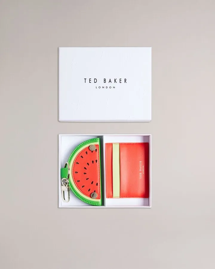 Watermelon Keyring And Card Holder in Red