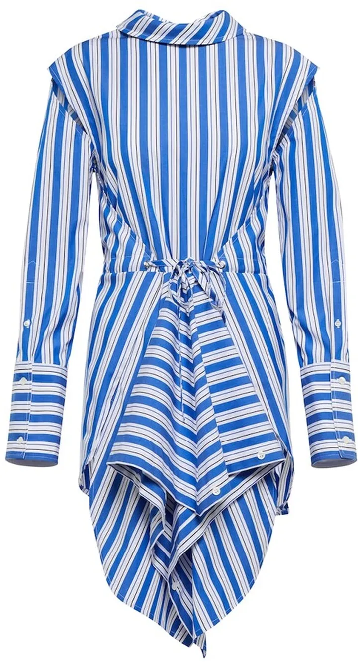 Striped cotton minidress