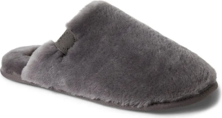 Fireside by Dearfoams Men's Broome Genuine Shearling Scuff Slippers