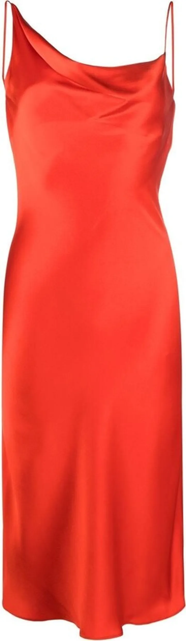 Cowl-Neck Midi Dress