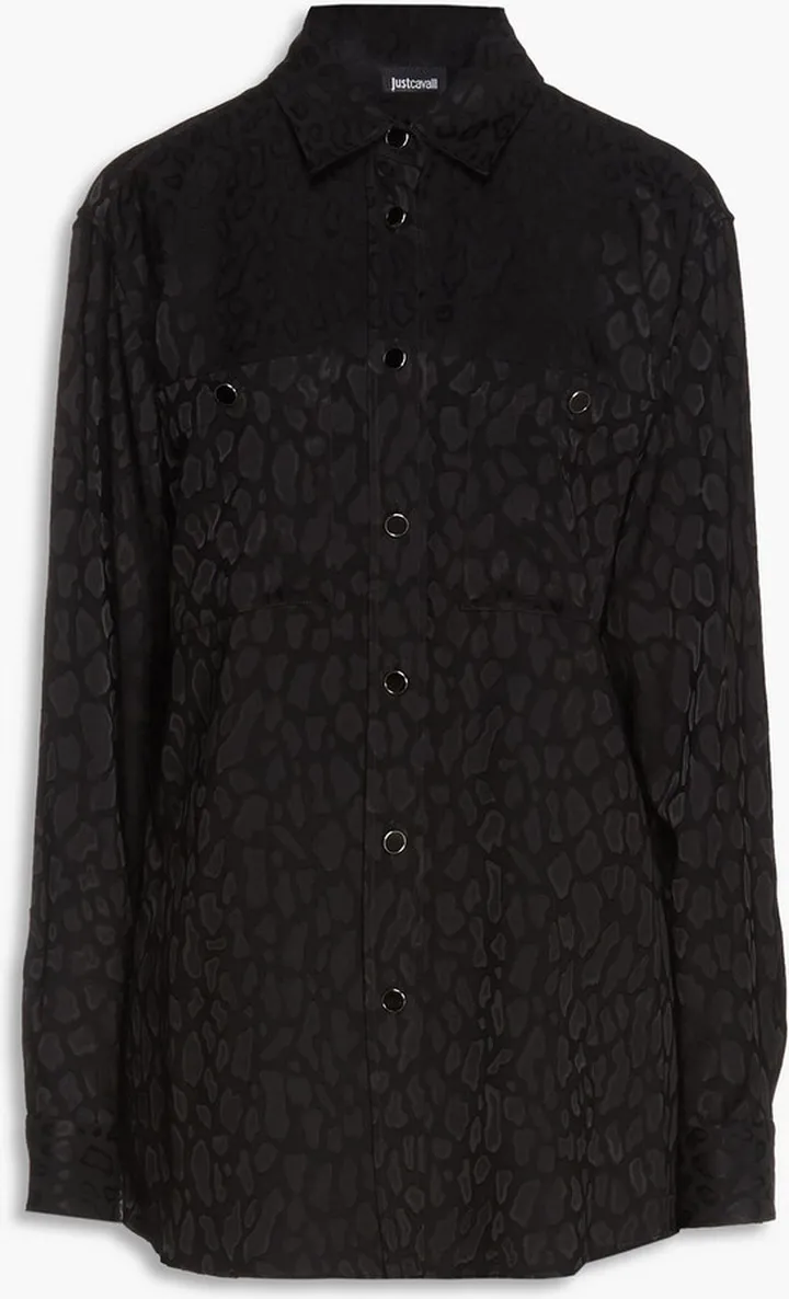 Satin-jacquard shirt