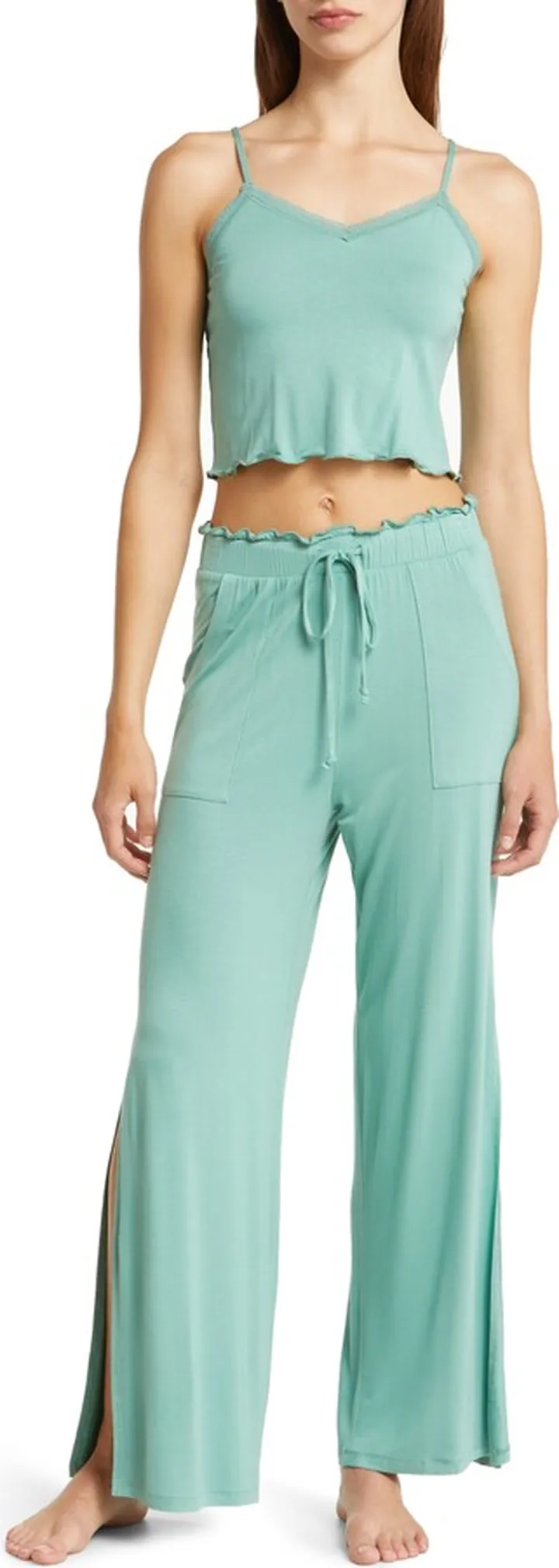 In Tune Lettuce Edge Pajamas