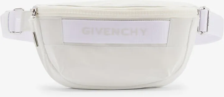 Mens White G-Trek Branded Woven Belt bag