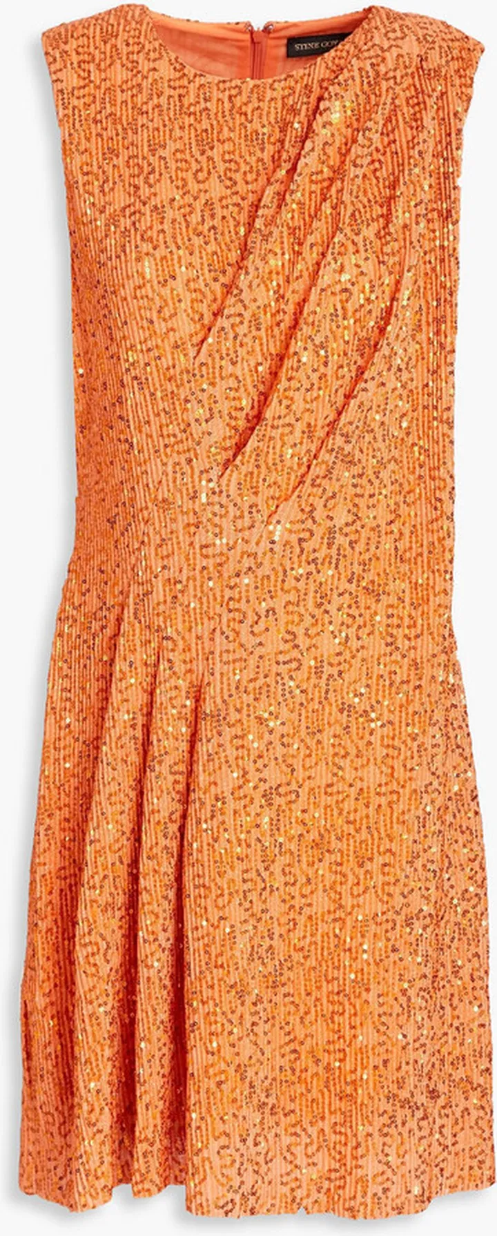 Louiza sequined metallic knitted mini dress