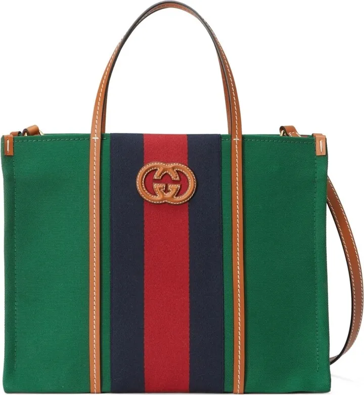 Signature Stripe-Detail Tote Bag