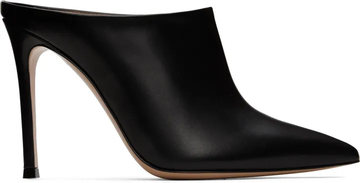 Gianvito Rossi Black Nova Heeled 105 Heels