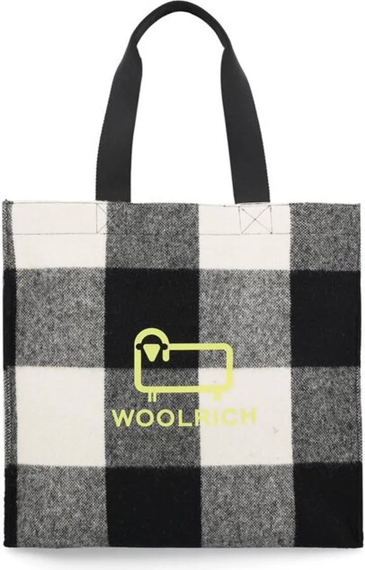 Woolrich Logo Printed Open Top Tote Bag