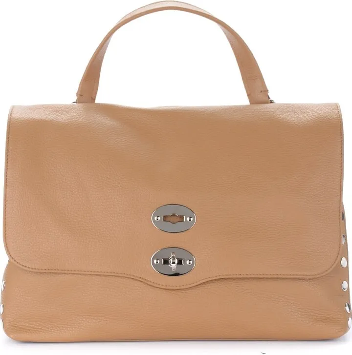 Postina Daily M Bag In Cappuccino Leather