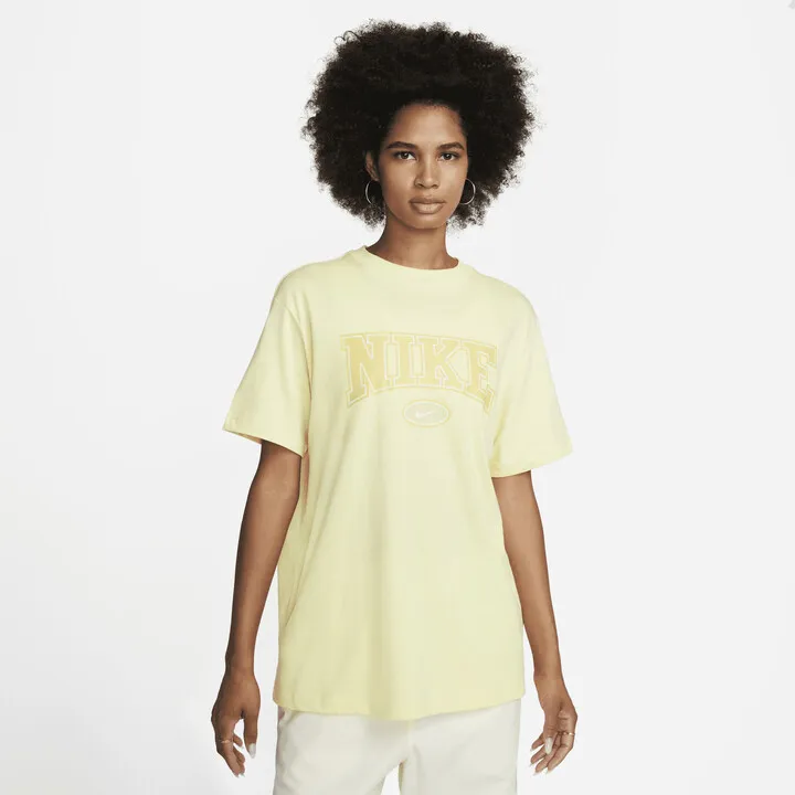 Women's Nike Sportswear Essential Oversized T-Shirt in Yellow
