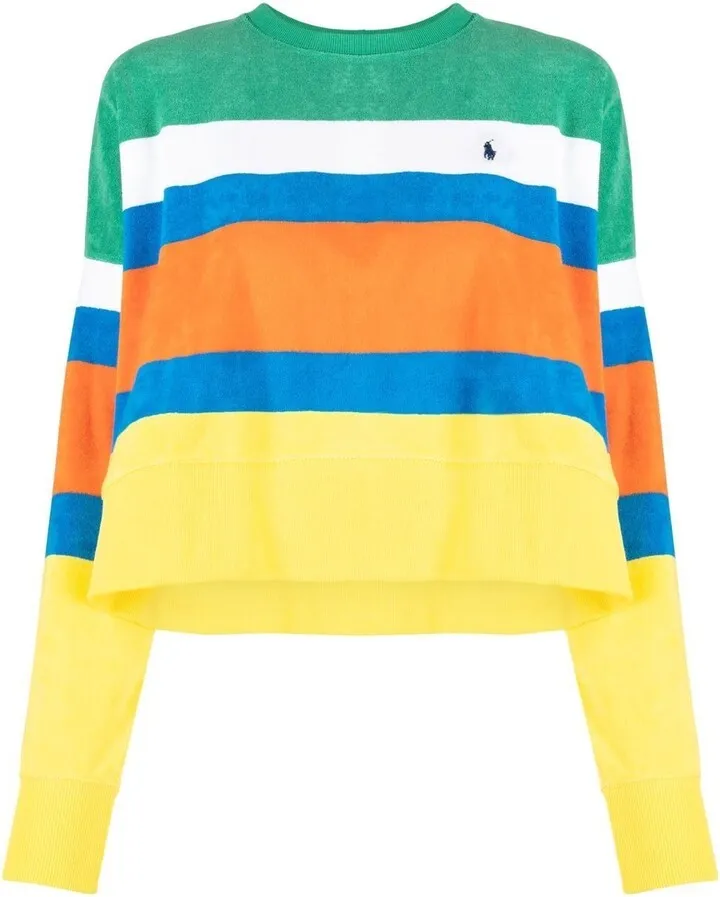 Yellow Polo Pony Striped Jumper