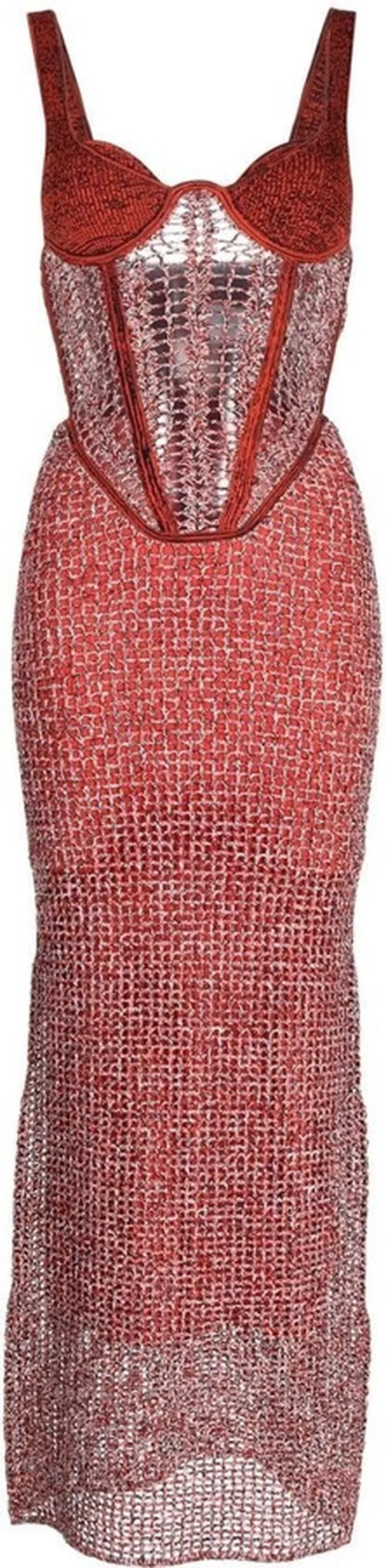 Marled corset dress