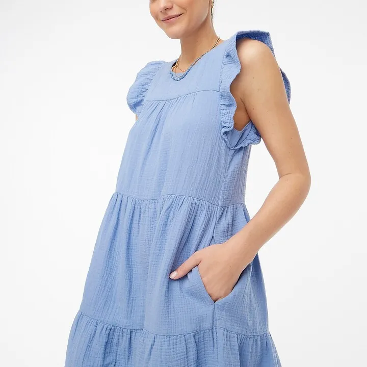 J.Crew Factory Women's Mini Gauze Dress