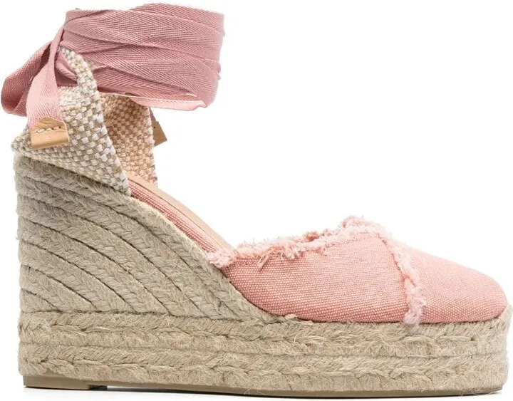 120mm Clarina tied-ankle espadrilles