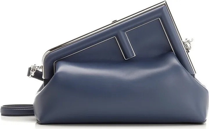 Fendi First Midi Oversized F Clasp Bound Tote Bag