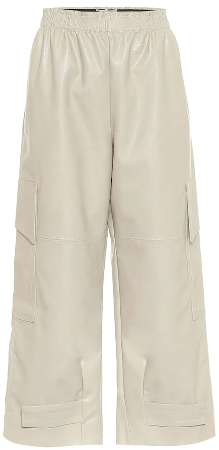 Sylvia faux leather cargo pants
