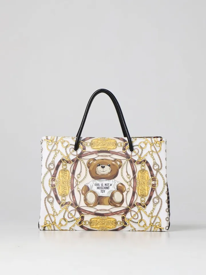 Moschino Couture vintage print leather bag