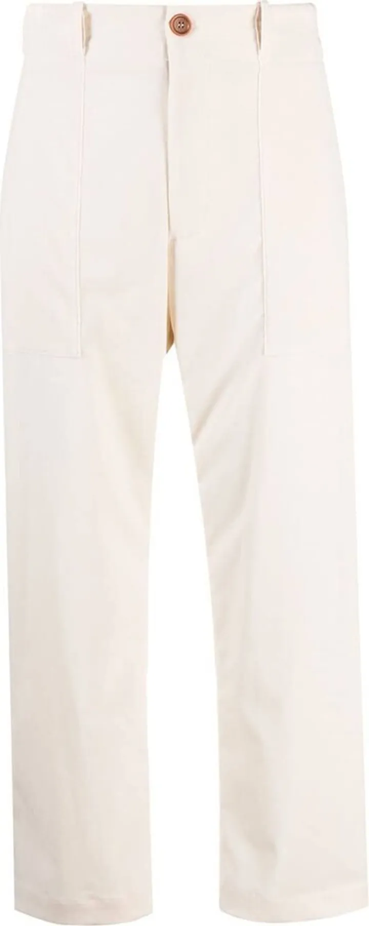 Straight-Leg Cut Trousers