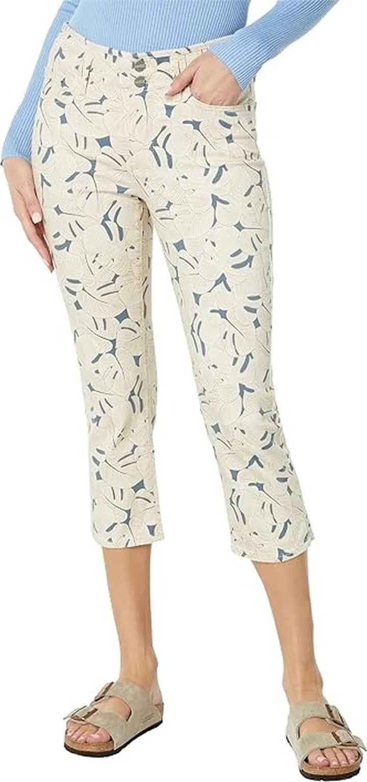 NYDJ Chloe Capris Hollywood Waistband Slits (Alpine Basin) Women's Capri