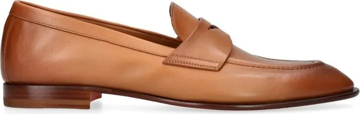 Santoni Leather Famed Loafers