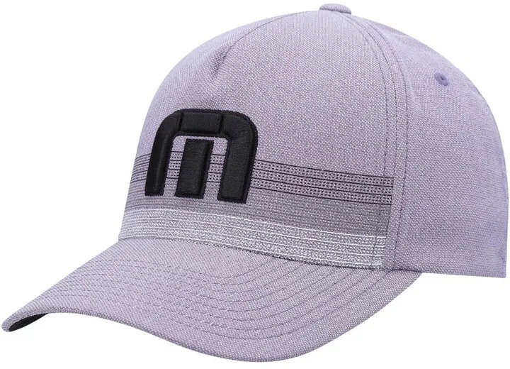 Men's TravisMathew Heathered Purple Country Cabin Snapback Hat