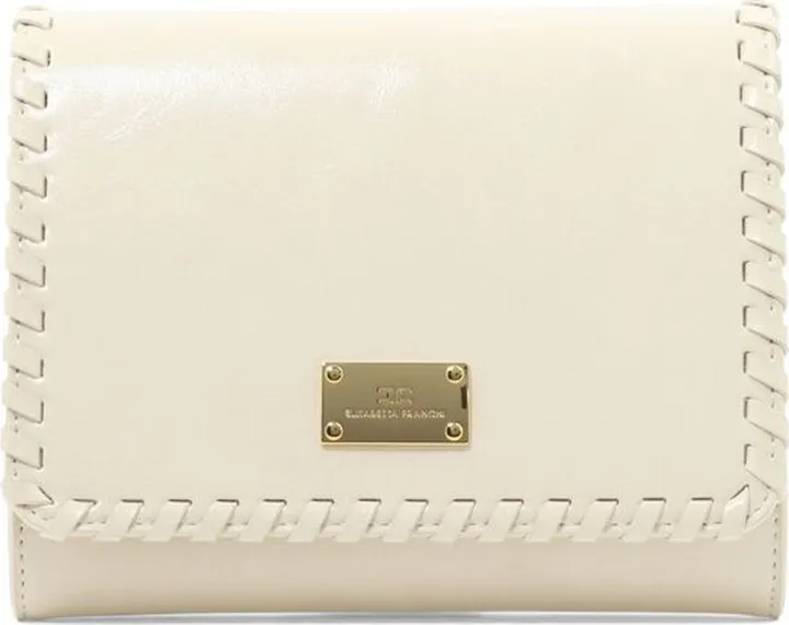 Elisabetta Franchi Logo-Plaque Whipstitched Shoulder Bag