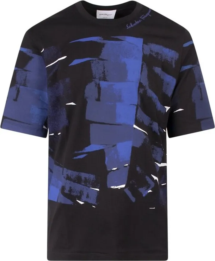 Salvatore Ferragamo Graphic Printed Crewneck T-Shirt