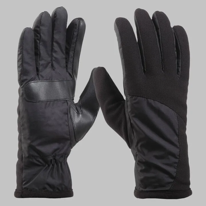 Isotoner Men's Tech Stretch Gloves - Black XL