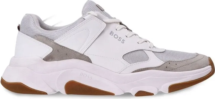 Panelled-Design Low-Top Trainers