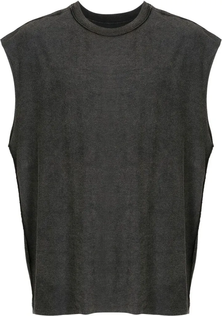 logo-patch sleeveless T-shirt