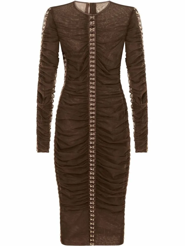Ruched Tulle Dress