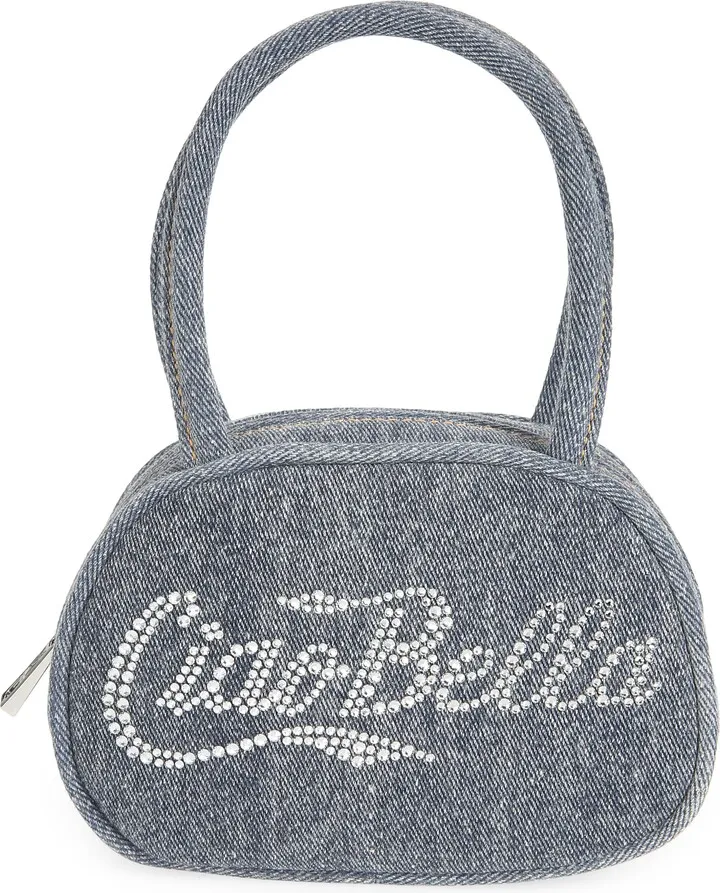 Ciao Bella Crystal Embellished Top Handle Bag