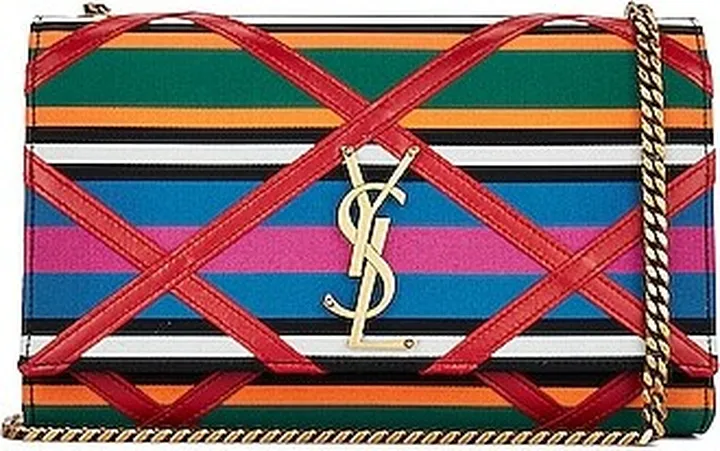 Saint Laurent Small Kate Chain Bag in Red