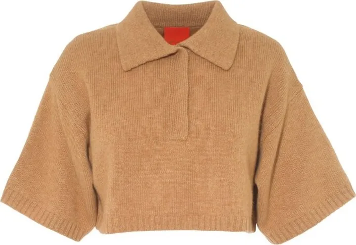 Cashmere In Love Cropped Demi Polo Shirt