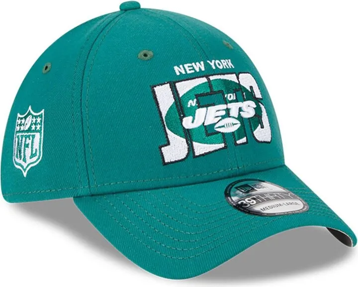 Men's New Era Gotham Green New York Jets 2023 Nfl Draft 39THIRTY Flex Hat