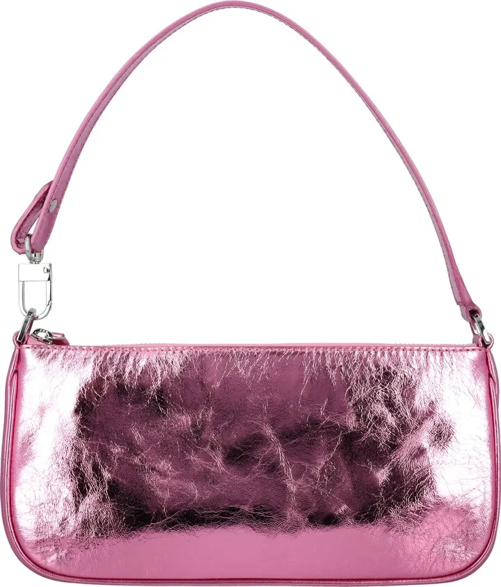 Rachel Metallic Leather Shoulder Bag