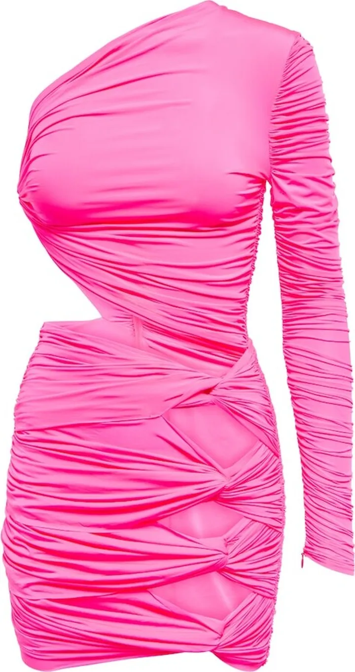 Keats one-shoulder minidress