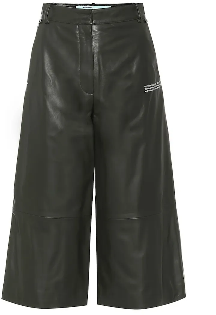 Leather culottes
