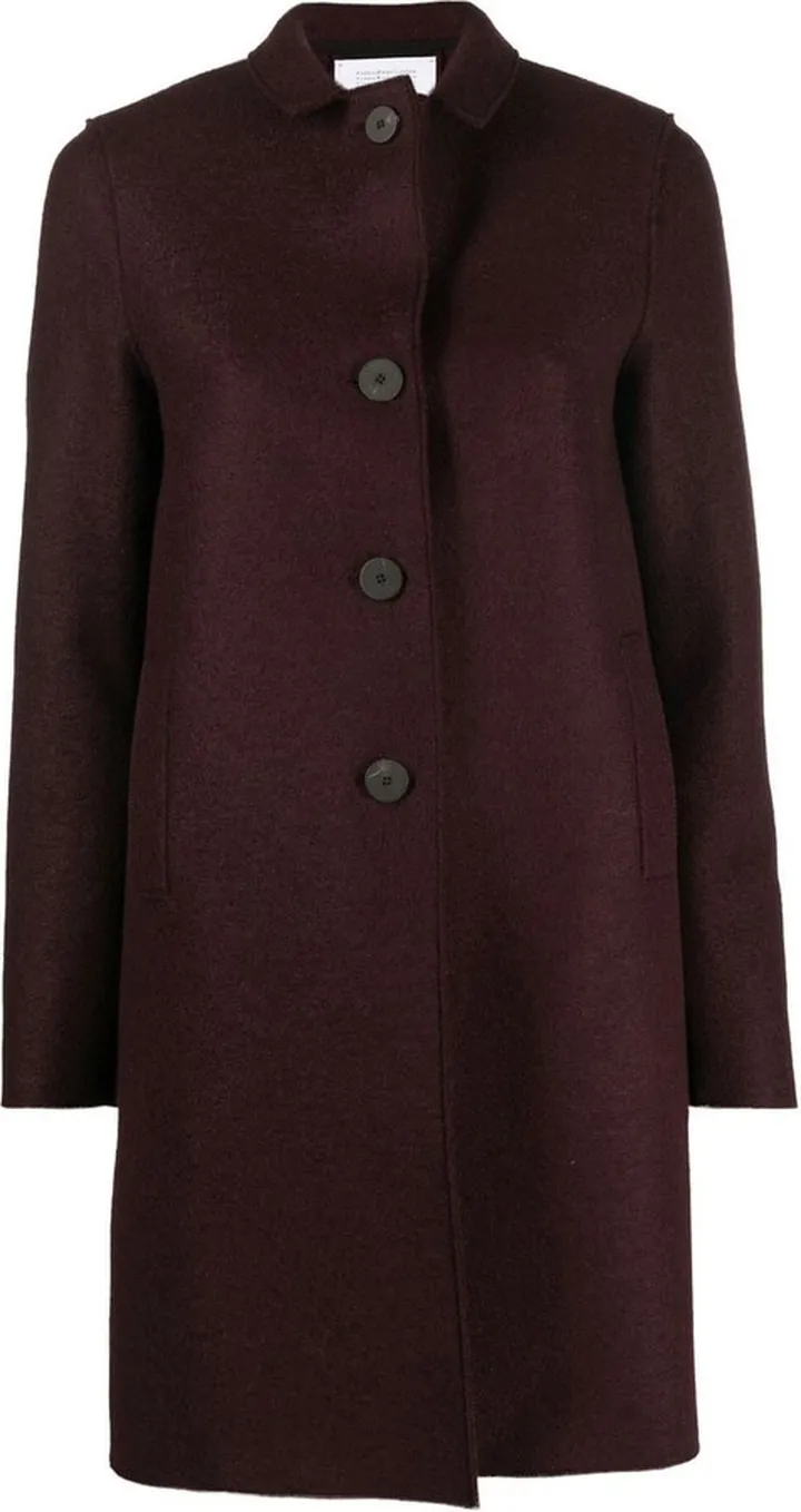 Single-Breasted Wool Coat