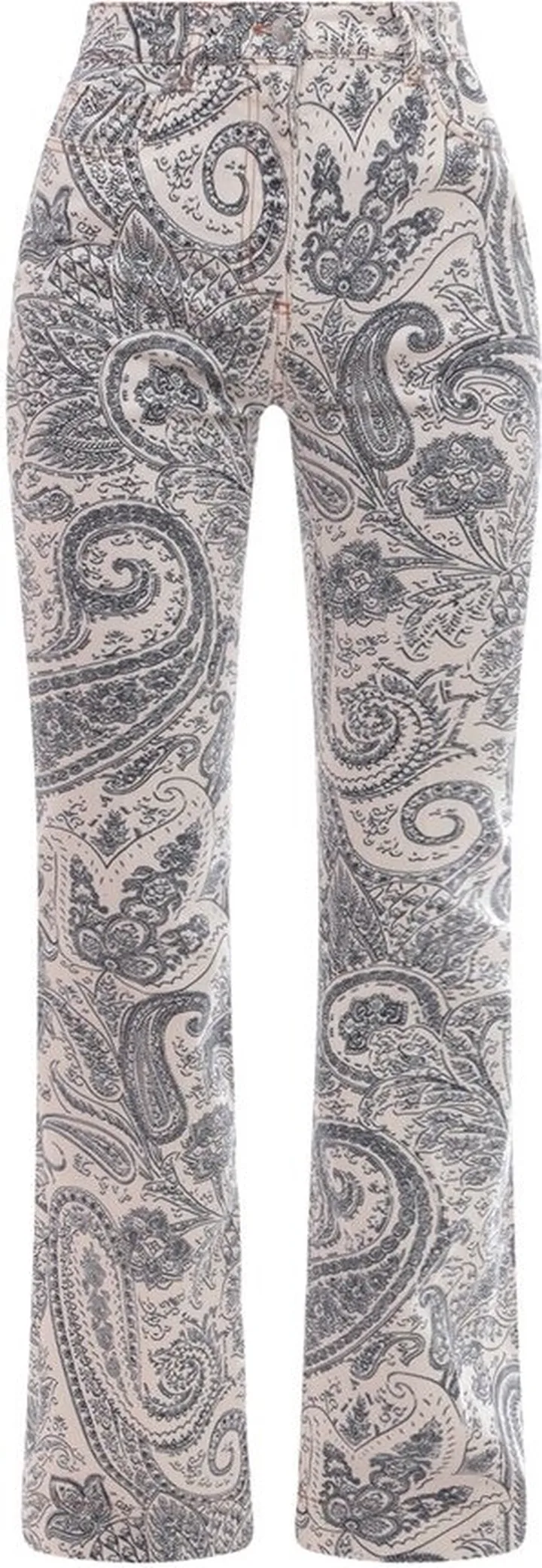 Etro Paisley Print Straight-Leg Pants
