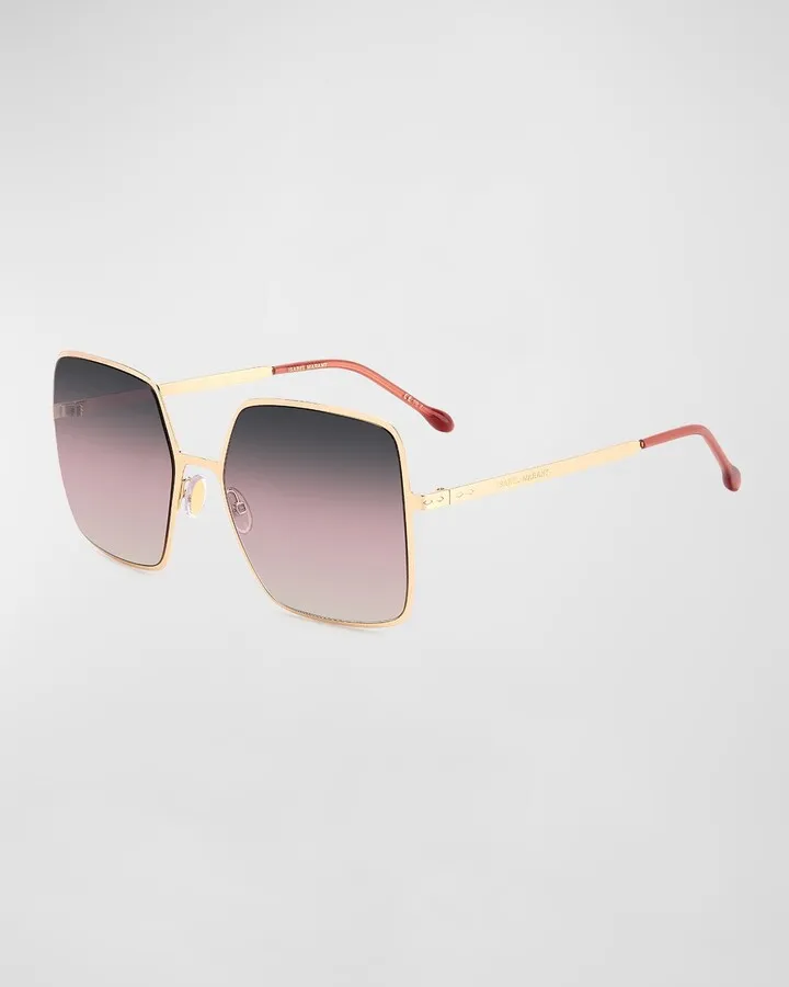 Golden Square Stainless Steel Sunglasses