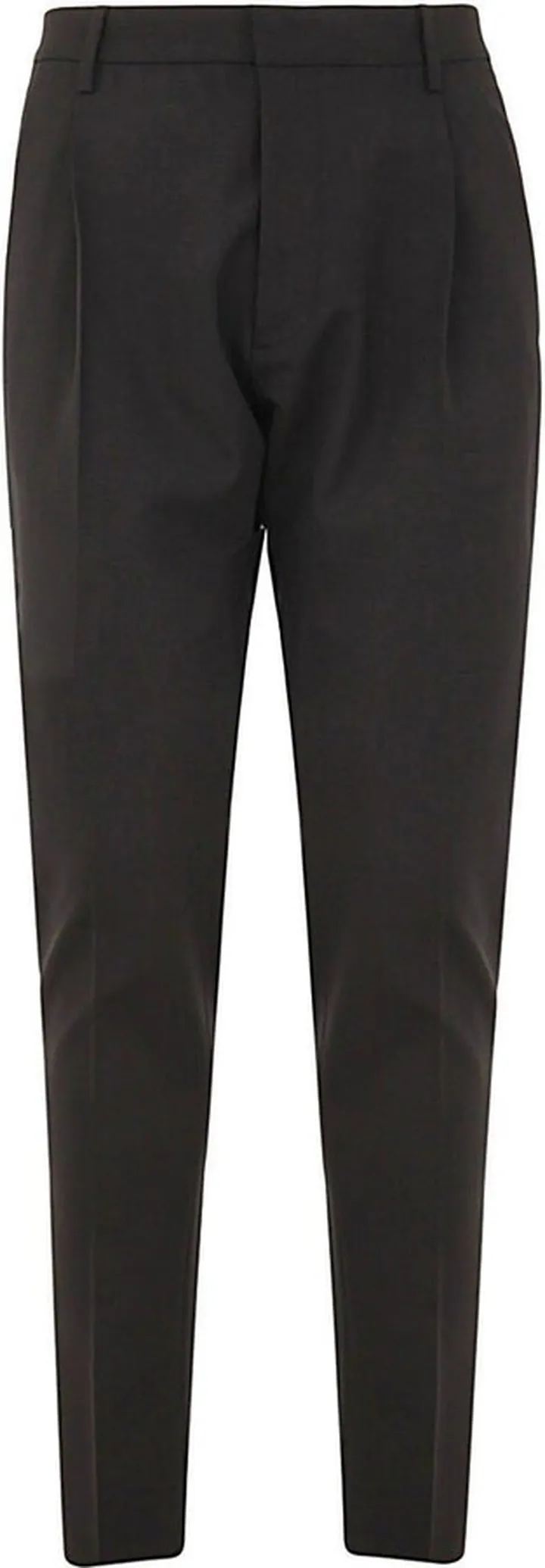 Logo Patch Slim-cut Cropped Pants